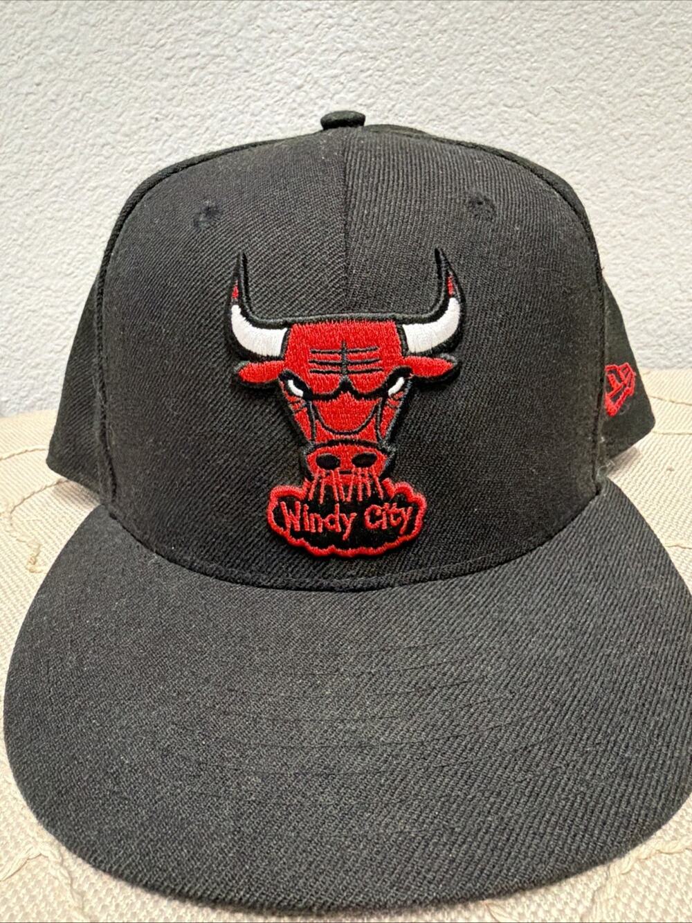 Chicago Bulls New Era 5950 Hat 7 3/8